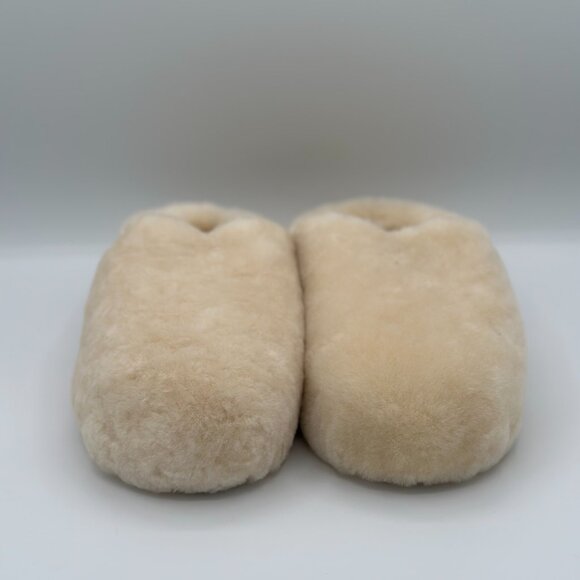 NWT Fireside by Dearfoams 100% Genuine Shearling Slippers Size 7 - Picture 2 of 6